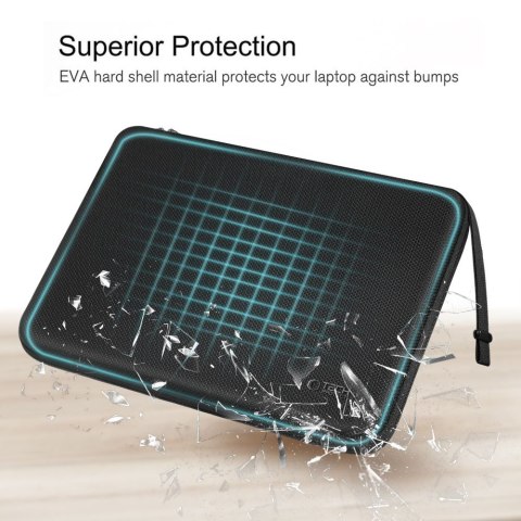 TECH-PROTECT HARDPOUCH LAPTOP 15-16 BLACK/BLACK Tech-Protect
