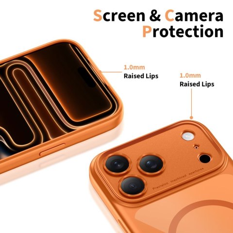 TECH-PROTECT MAGPEAK MAGSAFE CC IPHONE 17 PRO MAX COSMIC ORANGE/CLEAR Tech-Protect