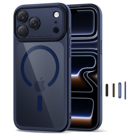 TECH-PROTECT MAGPEAK MAGSAFE CC IPHONE 17 PRO MAX DEEP BLUE/CLEAR Tech-Protect
