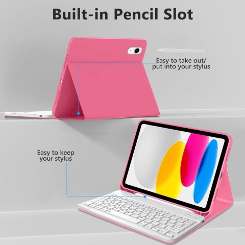 TECH-PROTECT SC PEN + KEYBOARD IPAD 10.9" 10 / 2022 / 11" 11 / 2025 MAGENTA Tech-Protect