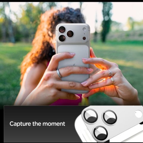 OSŁONA APARATU SPIGEN OPTIK PRO XL GLAS.TR "EZ FIT" CAMERA PROTECTOR IPHONE 17 PRO MAX SILVER Spigen