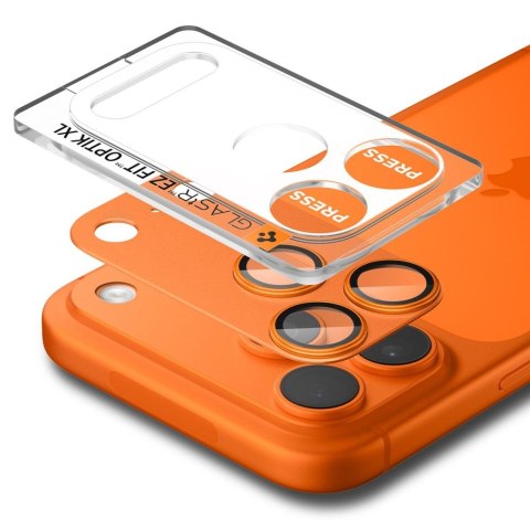 OSŁONA APARATU SPIGEN OPTIK PRO XL GLAS.TR "EZ FIT" CAMERA PROTECTOR IPHONE 17 PRO ORANGE Spigen