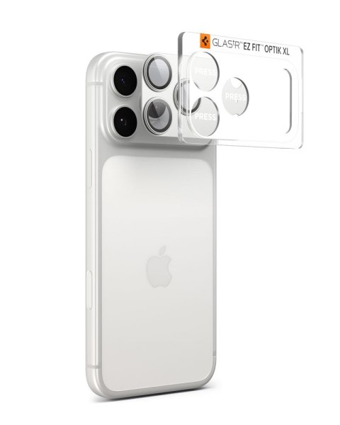 OSŁONA APARATU SPIGEN OPTIK PRO XL GLAS.TR "EZ FIT" CAMERA PROTECTOR IPHONE 17 PRO SILVER Spigen