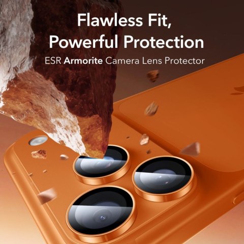 OSŁONA NA APARAT ESR ARMORITE CAMERA PROTECTOR IPHONE 14 PRO / MAX / 15 PRO / MAX / 16 PRO / MAX / 17 PRO / MAX ORANGE ESR