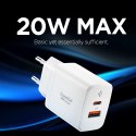 SPIGEN ESSENTIAL EE202EU 2-PORT NETWORK CHARGER 20W WHITE Spigen