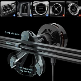 SPIGEN EV25MFAQ ESSENTIAL PELTIER MAGNETIC MAGSAFE VENT CAR MOUNT WIRELESS CHARGER 25W QI2.2 BLACK Spigen