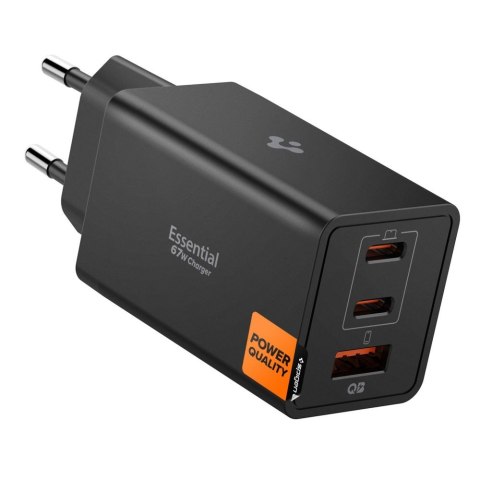 SPIGEN EE673EU ESSENTIAL 3-PORT NETWORK CHARGER 67W BLACK Spigen