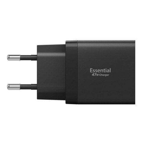 SPIGEN ESSENTIAL EE472EU 2-PORT NETWORK CHARGER 47W BLACK Spigen