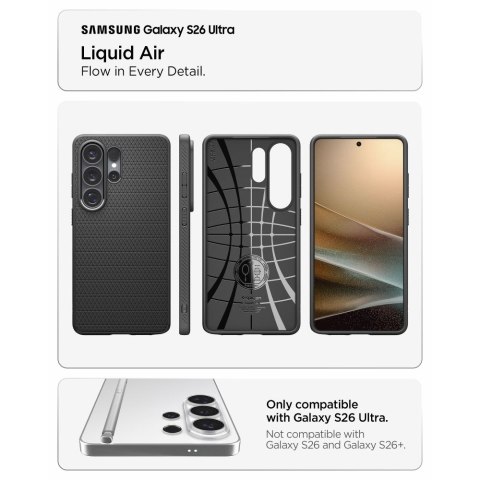 SPIGEN LIQUID AIR GALAXY S26 ULTRA MATTE BLACK Spigen