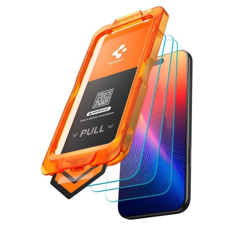 SZKŁO HARTOWANE SPIGEN ALM GLAS.TR SLIM 3-PACK IPHONE 17 PRO CLEAR Spigen