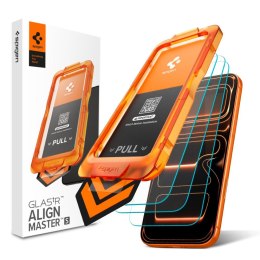 SZKŁO HARTOWANE SPIGEN ALM GLAS.TR SLIM 3-PACK IPHONE 17 PRO MAX CLEAR Spigen