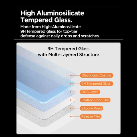 SZKŁO HARTOWANE SPIGEN ALM GLAS.TR SLIM 3-PACK IPHONE 17 PRO MAX CLEAR Spigen