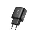 TECH-PROTECT NCA45W-GAN 2-PORT NETWORK CHARGER PD 45W / QC3.0 BLACK Tech-Protect
