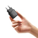 TECH-PROTECT NCA45W-GAN 2-PORT NETWORK CHARGER PD 45W / QC3.0 + TYPE-C CABLE BLACK Tech-Protect