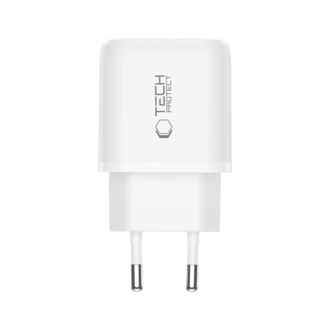 TECH-PROTECT NCA45W-GAN 2-PORT NETWORK CHARGER PD 45W / QC3.0 WHITE Tech-Protect
