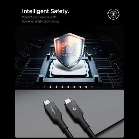 SPIGEN EB24012CC ESSENTIAL TYPE-C CABLE 240W 120CM BLACK Spigen