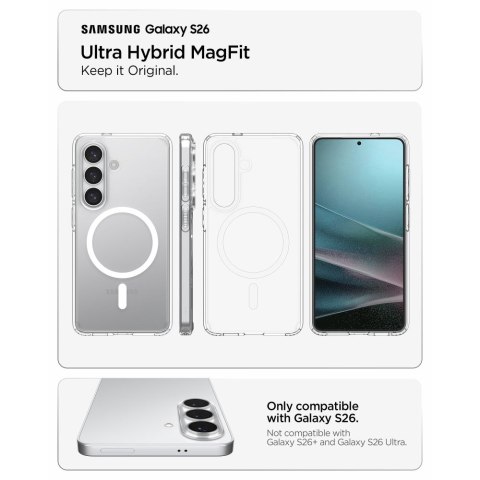 SPIGEN ULTRA HYBRID MAG MAGSAFE GALAXY S26 CLEAR/WHITE Spigen