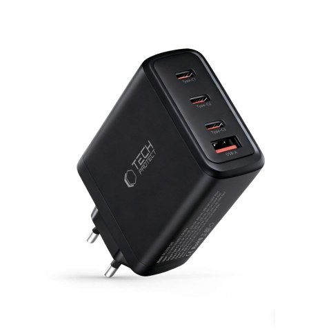 TECH-PROTECT NC120W-GAN 4-PORT NETWORK CHARGER PD 120W / QC3.0 BLACK Tech-Protect