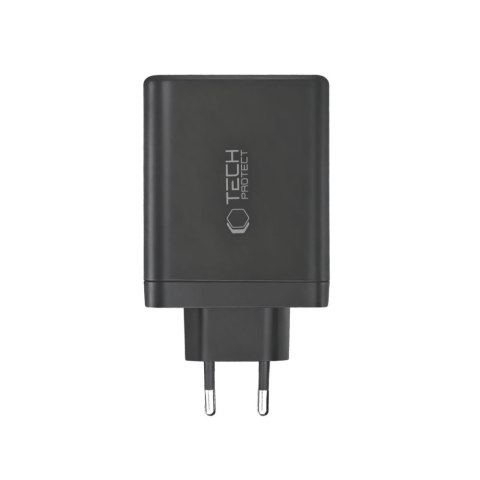 TECH-PROTECT NC120W-GAN 4-PORT NETWORK CHARGER PD 120W / QC3.0 BLACK Tech-Protect