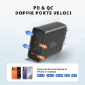 TECH-PROTECT NC120W-GAN 4-PORT NETWORK CHARGER PD 120W / QC3.0 BLACK Tech-Protect