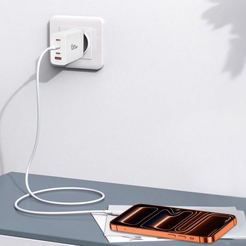 TECH-PROTECT NC120W-GAN 4-PORT NETWORK CHARGER PD 120W / QC3.0 WHITE Tech-Protect