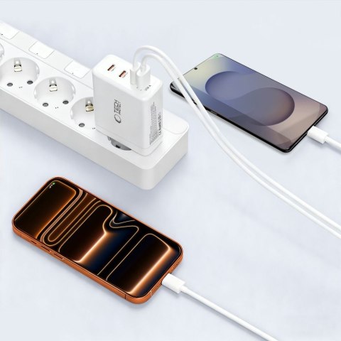 TECH-PROTECT NC120W-GAN 4-PORT NETWORK CHARGER PD 120W / QC3.0 WHITE Tech-Protect