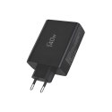 TECH-PROTECT NC140W-GAN 4-PORT NETWORK CHARGER PD 140W / QC3.0 BLACK Tech-Protect