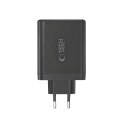 TECH-PROTECT NC140W-GAN 4-PORT NETWORK CHARGER PD 140W / QC3.0 BLACK Tech-Protect