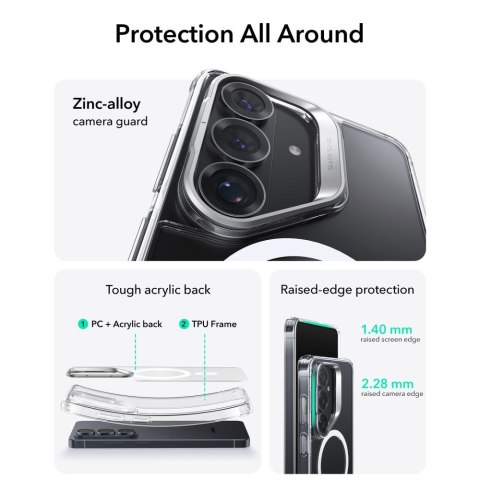 ESR CLASSIC HYBRID KICKSTAND MAGSAFE GALAXY S26 CLEAR ESR