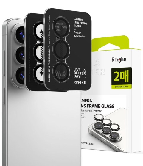 OSŁONA APARATU RINGKE CAMERA FRAME PROTECTOR 2-PACK GALAXY S26 / S26+ PLUS BLACK Ringke
