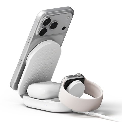 RINGKE 3IN1 MAGNETIC MAGSAFE WIRELESS FOLDING CHARGER 25W QI2.2 WHITE Ringke