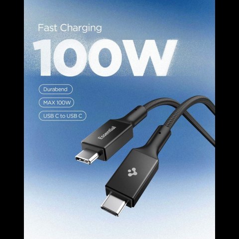 SPIGEN EB10015CC ESSENTIAL TYPE-C CABLE 100W 150CM BLACK Spigen