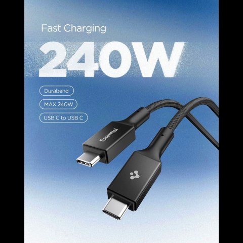 SPIGEN EB24015CC ESSENTIAL TYPE-C CABLE 240W 150CM BLACK Spigen