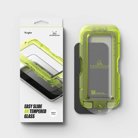 SZKŁO ANTYREFLEKSYJNE RINGKE EASY SLIDE ANTI REFLECTIVE TEMPERED GLASS IPHONE 17 PRO BLACK Ringke