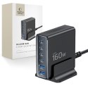 TECH-PROTECT DC160W-GAN 6-PORT DESKTOP CHARGER PD 160W / QC3.0 BLACK Tech-Protect
