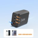 TECH-PROTECT NC240W-GAN 4-PORT NETWORK CHARGER PD 240W / QC3.0 BLACK Tech-Protect