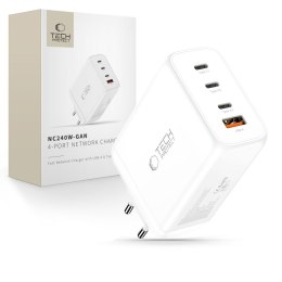 TECH-PROTECT NC240W-GAN 4-PORT NETWORK CHARGER PD 240W / QC3.0 WHITE Tech-Protect
