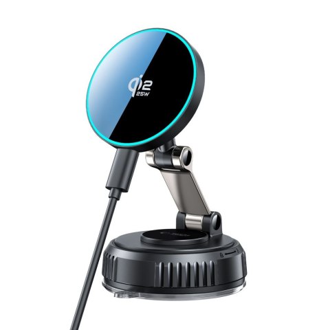 TECH-PROTECT V8 MAGNETIC MAGSAFE WINDSHIELD & DASHBOARD CAR MOUNT WIRELESS CHARGER 25W QI2.2 BLACK Tech-Protect