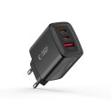 TECH-PROTECT NCA65W-GAN 3-PORT NETWORK CHARGER PD 65W / QC3.0 BLACK Tech-Protect