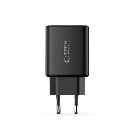 TECH-PROTECT NCA65W-GAN 3-PORT NETWORK CHARGER PD 65W / QC3.0 BLACK Tech-Protect