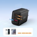 TECH-PROTECT NCA65W-GAN 3-PORT NETWORK CHARGER PD 65W / QC3.0 BLACK Tech-Protect