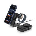 SPIGEN EF323MQ ESSENTIAL 3IN1 MAGNETIC MAGSAFE WIRELESS CHARGER 25W QI2.2 BLACK Spigen