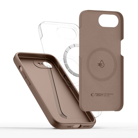 TECH-PROTECT SILICONE MAGSAFE IPHONE 16E / 17E CHOCOLATE BROWN Tech-Protect