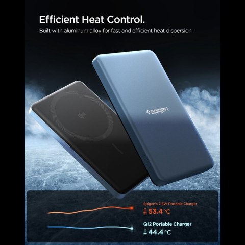 SPIGEN EA2205MQ ESSENTIAL MAGSAFE POWER BANK 5000MAH 22.5W QI2 TEAL BLUE Spigen