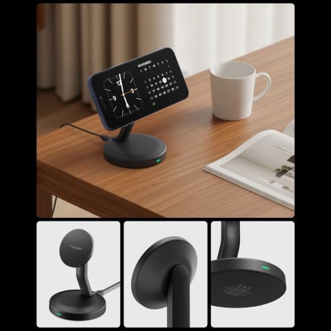 SPIGEN EF151MS ESSENTIAL MAGNETIC MAGSAFE WIRELESS CHARGER 15W BLACK Spigen