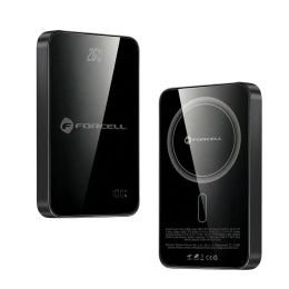 Powerbank zgodny z MagSafe Forcell F-Energy SuperSlim F10K8 QC4.0 PD3.0 15W 10000 mAh czarny 0INT