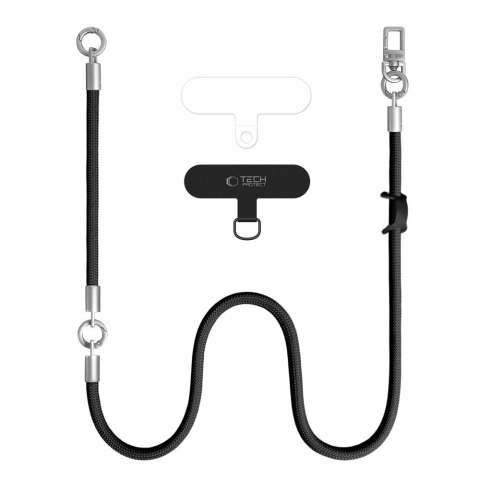 TECH-PROTECT C10S ROPE CROSSBODY & WRIST BLACK/TITANIUM Tech-Protect