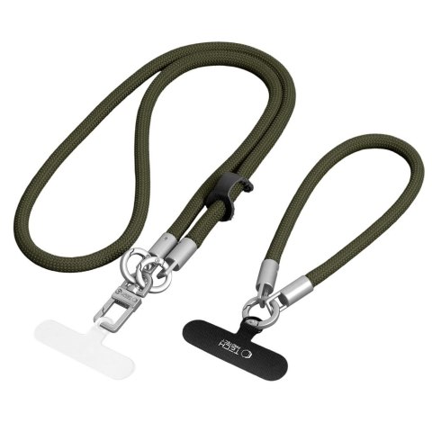 TECH-PROTECT C10S ROPE CROSSBODY & WRIST OLIVE GREEN/TITANIUM Tech-Protect
