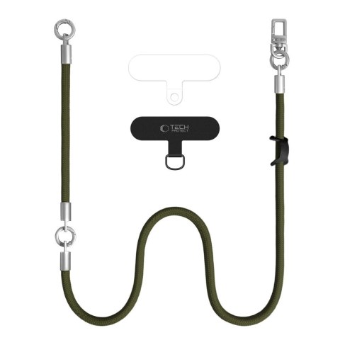 TECH-PROTECT C10S ROPE CROSSBODY & WRIST OLIVE GREEN/TITANIUM Tech-Protect