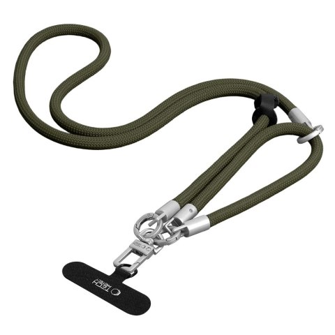 TECH-PROTECT C10S ROPE CROSSBODY & WRIST OLIVE GREEN/TITANIUM Tech-Protect